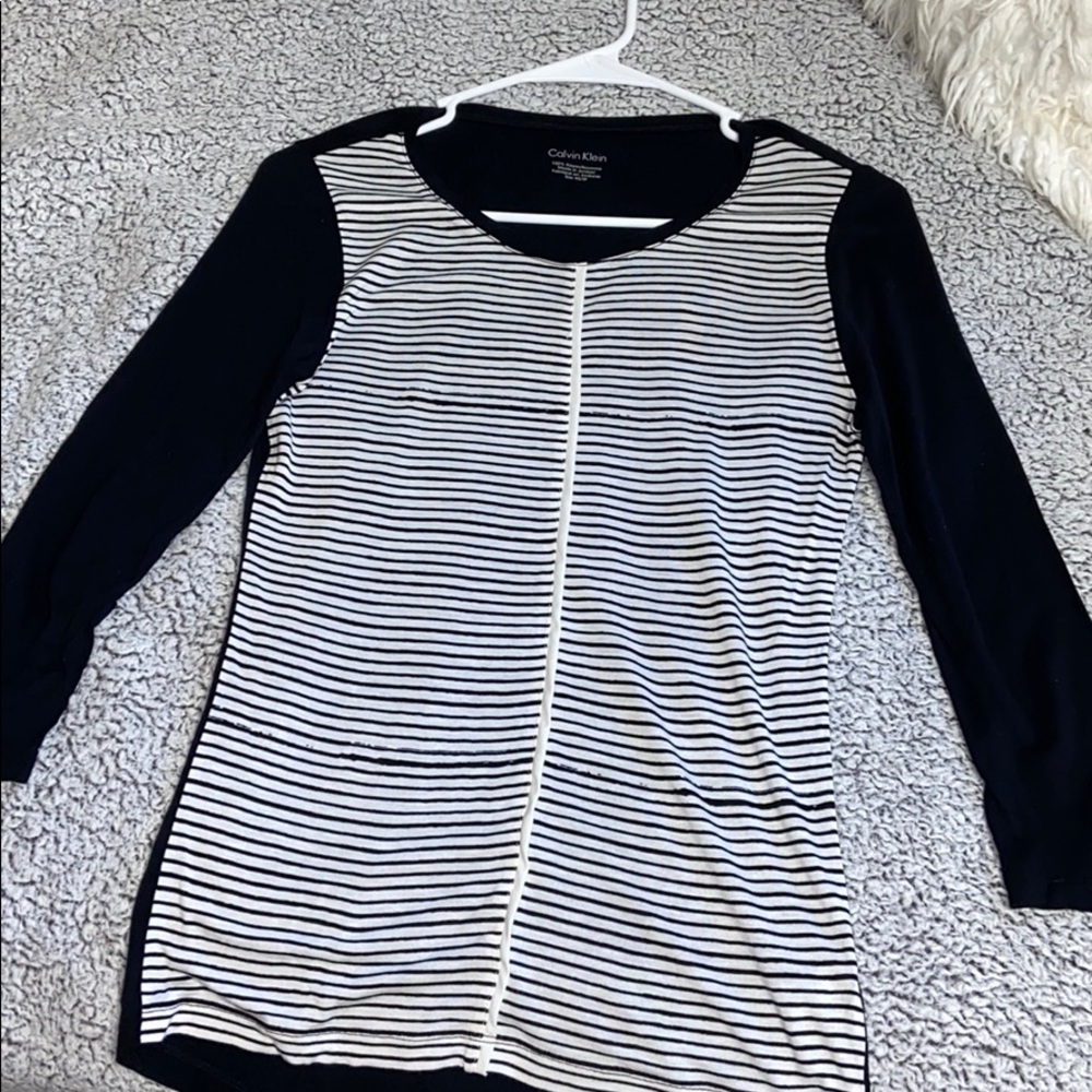 XS Calvin Klein striped blouse